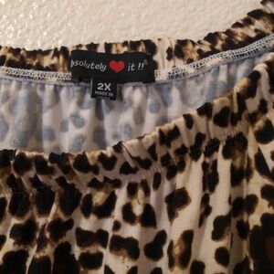 Leopard print dress never been worn